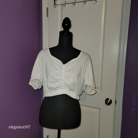 PrettyLittleThing White Ruched Blouse - Picture 2 of 8